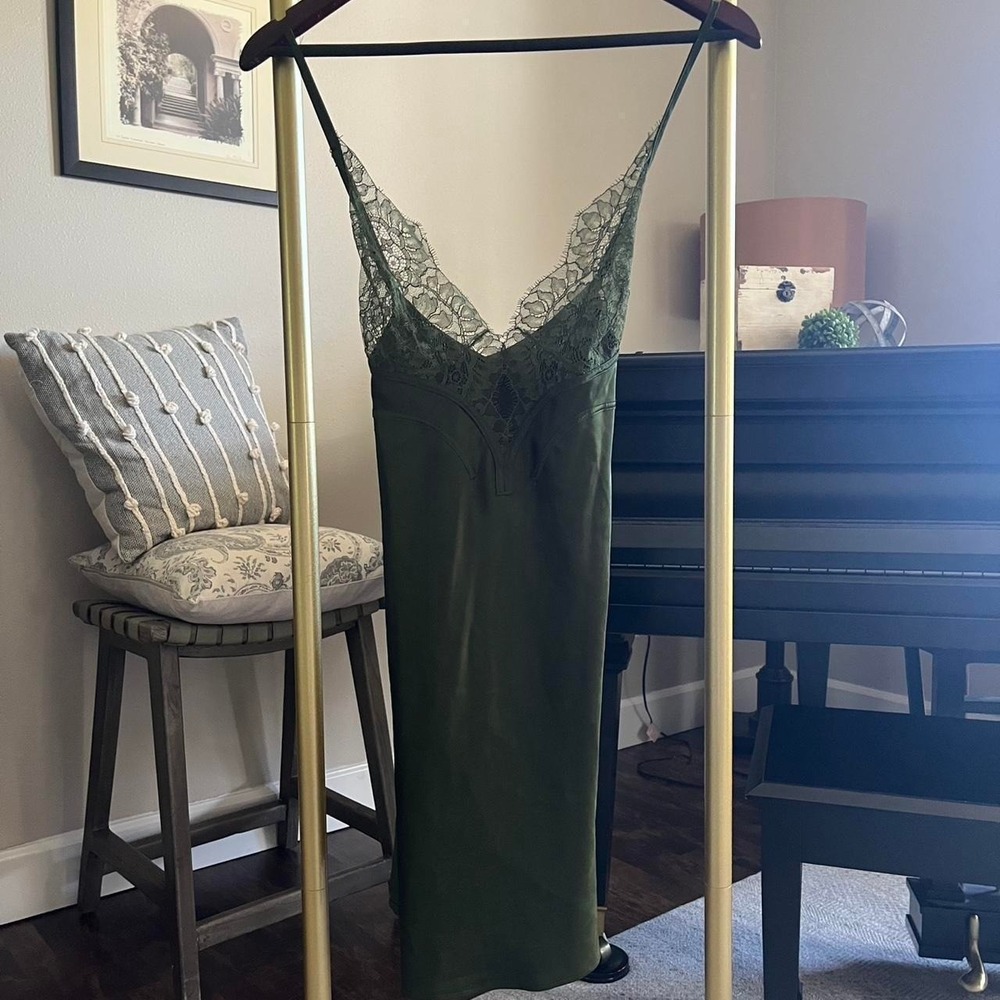 Lace cami dress coquette satin silk feminine dainty romantic fairy
